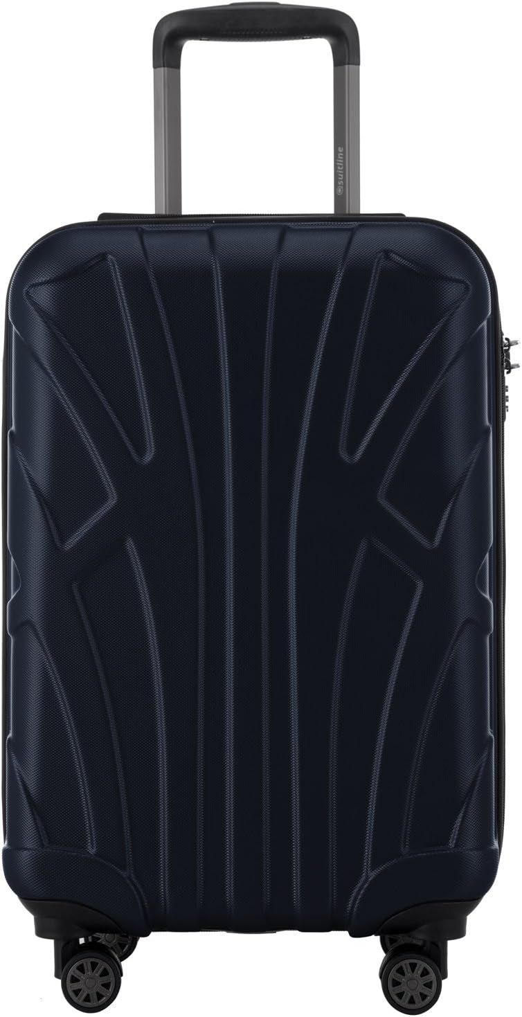 Suitline Handgepäck Bordgepäck Koffer mit Laptoptasche und Erweiterung, Business Trolley, TSA, 55 cm