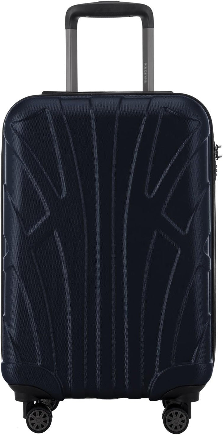 Suitline Handgepäck Bordgepäck Koffer mit Laptoptasche und Erweiterung, Business Trolley, TSA, 55 cm