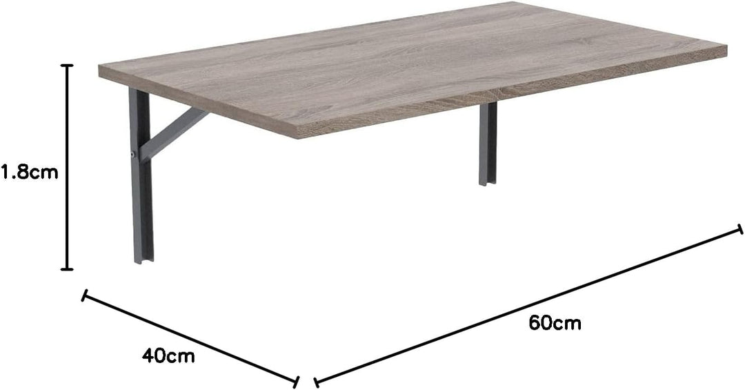 mikon 60x40 | Wandklapptisch Klapptisch Wandtisch Küchentisch Schreibtisch Kindertisch | TRÜFFEL 60x