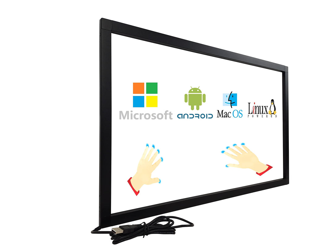 DoYoWo 55 Zoll Infrarot-Touchscreen-Rahmen, IR-Touchscreen-Overlay, Touchscreen-Panel, Freier Treibe