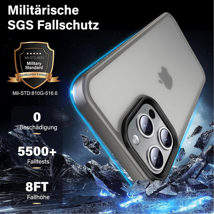 UniqueMe für iPhone 15 Pro Hülle, 5-in-1-Set Handyhülle für iPhone 15 Pro Case Rundumschutz Schutzhü
