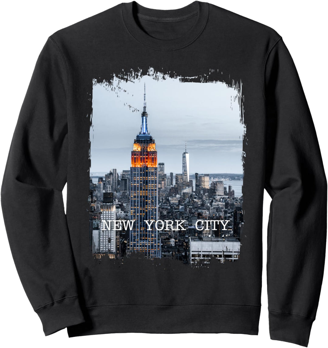 Enjoy Herren Damen Kinder Cool New York City Skyline Graphic Sweatshirt