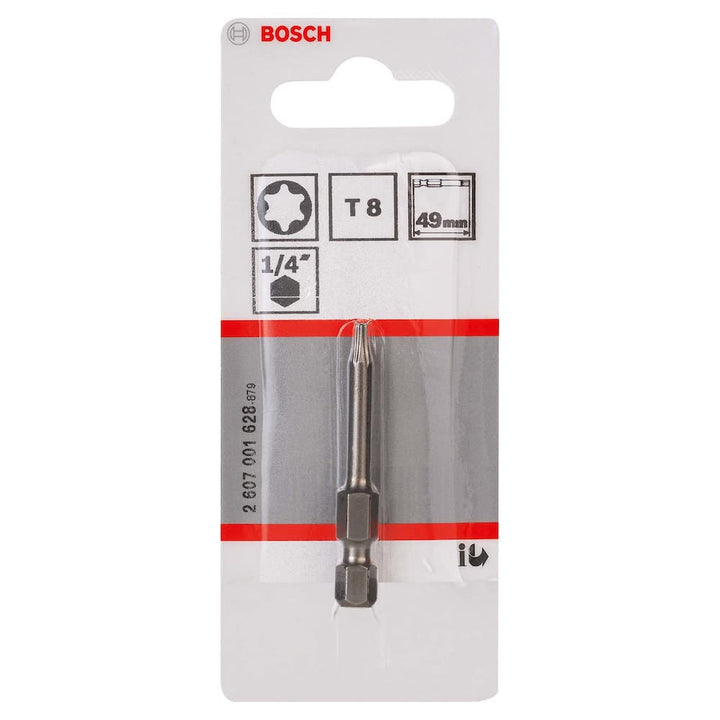 Bosch Professional Bit Extra-Hart für Innen-Torx-Schrauben (T8, Länge: 49 mm, 1 Stück), 2607001628 4
