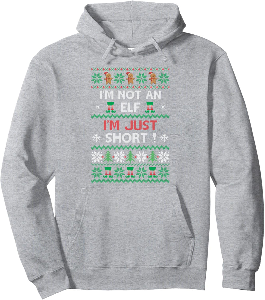 Christmas Kein Elf bin Klein Ugly Xmas Spruch Geschenkidee Pullover Hoodie