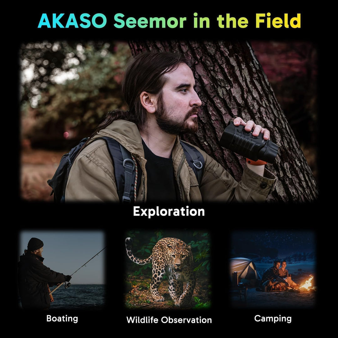 AKASO Seemor-200 Nachtsichtgerät - 4K Vollfarb-Nachtsichtfernglas für Erwachsene, App-fähiges Foto-