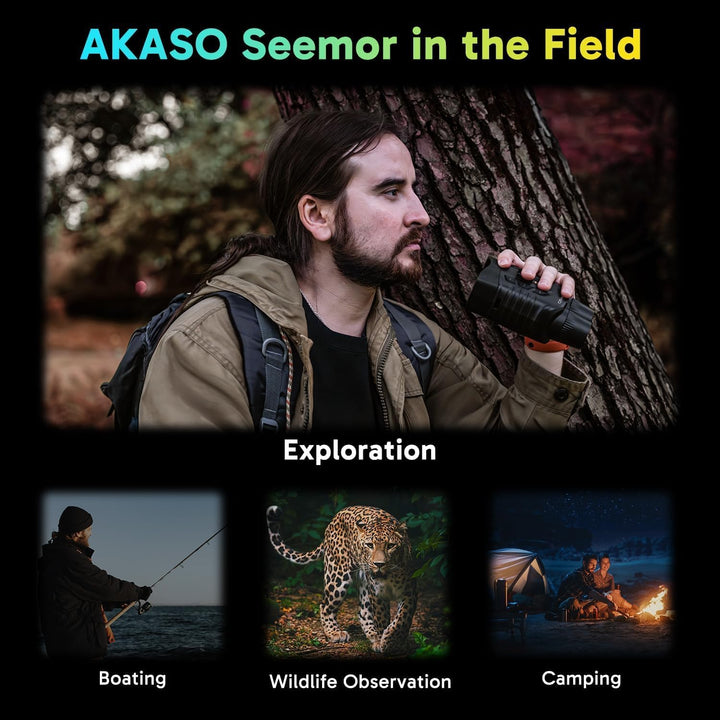 AKASO Seemor-200 Nachtsichtgerät - 4K Vollfarb-Nachtsichtfernglas für Erwachsene, App-fähiges Foto-