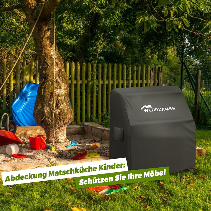 Matschküche Abdeckung 110x50x90cm (WxTxH), Abdeckung Matschküche Kinder Outdoor Schutzhülle für Outd