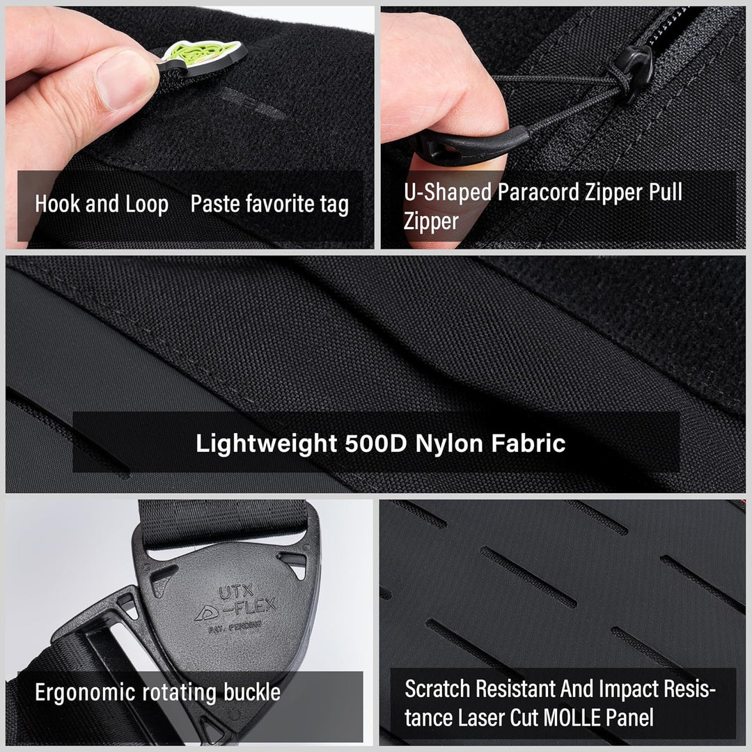 TACTICAL GEEK Cache L1 Umhängetasche Leichter Brustrucksack Umhängetasche Anti-Diebstahl Wasserdicht