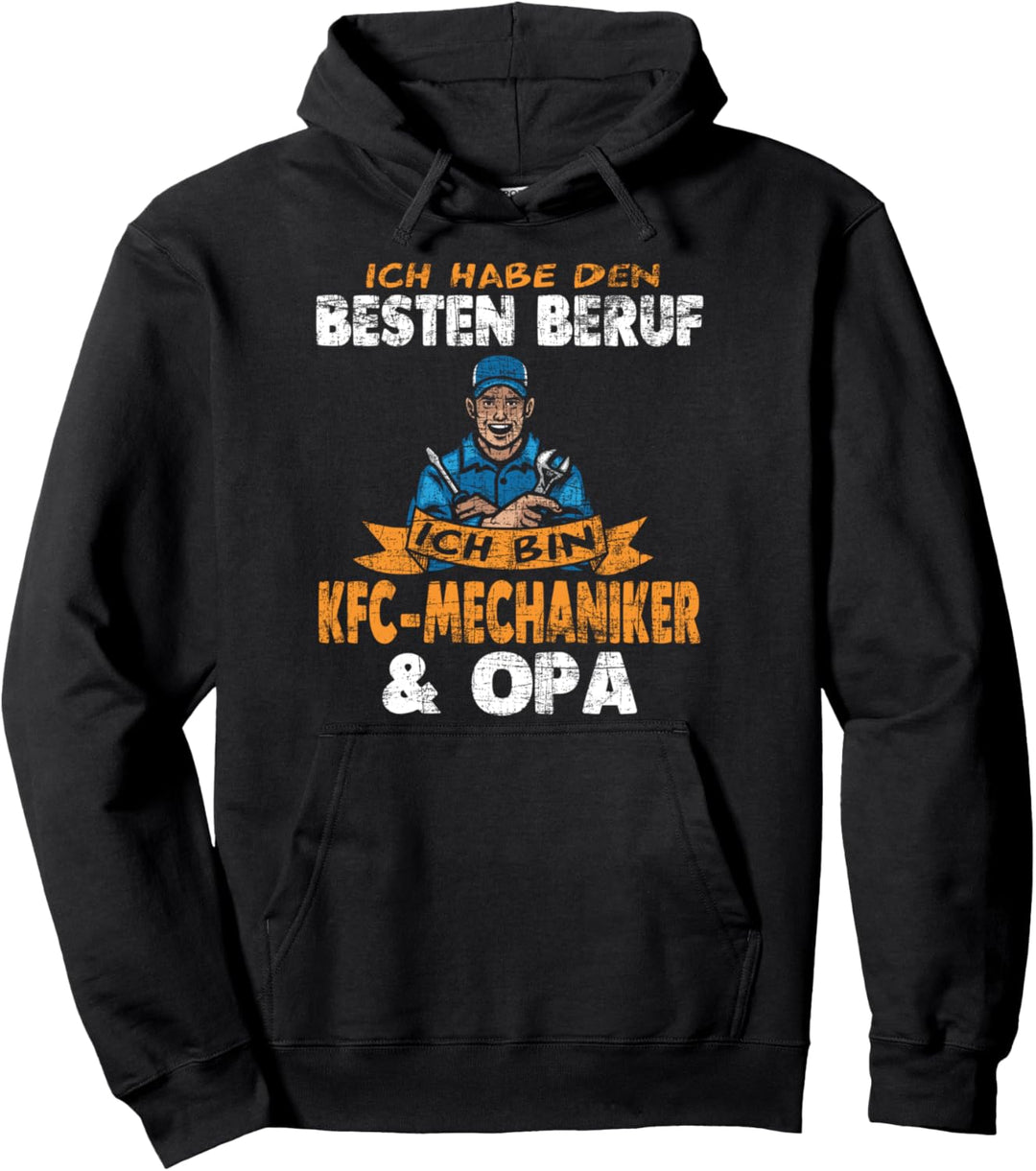 Mechatroniker Opa Grossvater Schrauber KFZ Mechaniker Pullover Hoodie