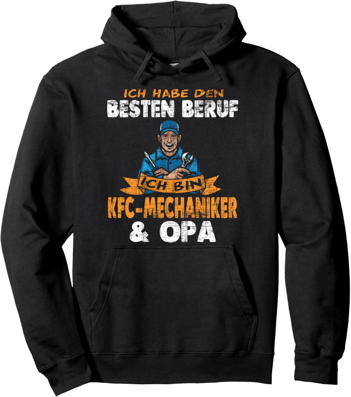 Mechatroniker Opa Grossvater Schrauber KFZ Mechaniker Pullover Hoodie