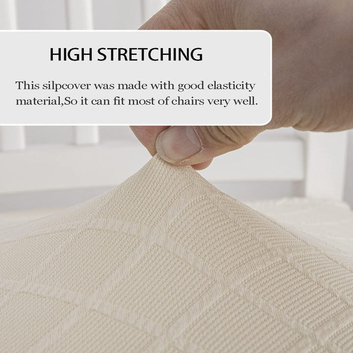 JUNZHE Muschelstuhlhussen Retro-Stuhlhussen Stretch Spandex Druck Lounge Eckstuhl Schutz für Esszimm