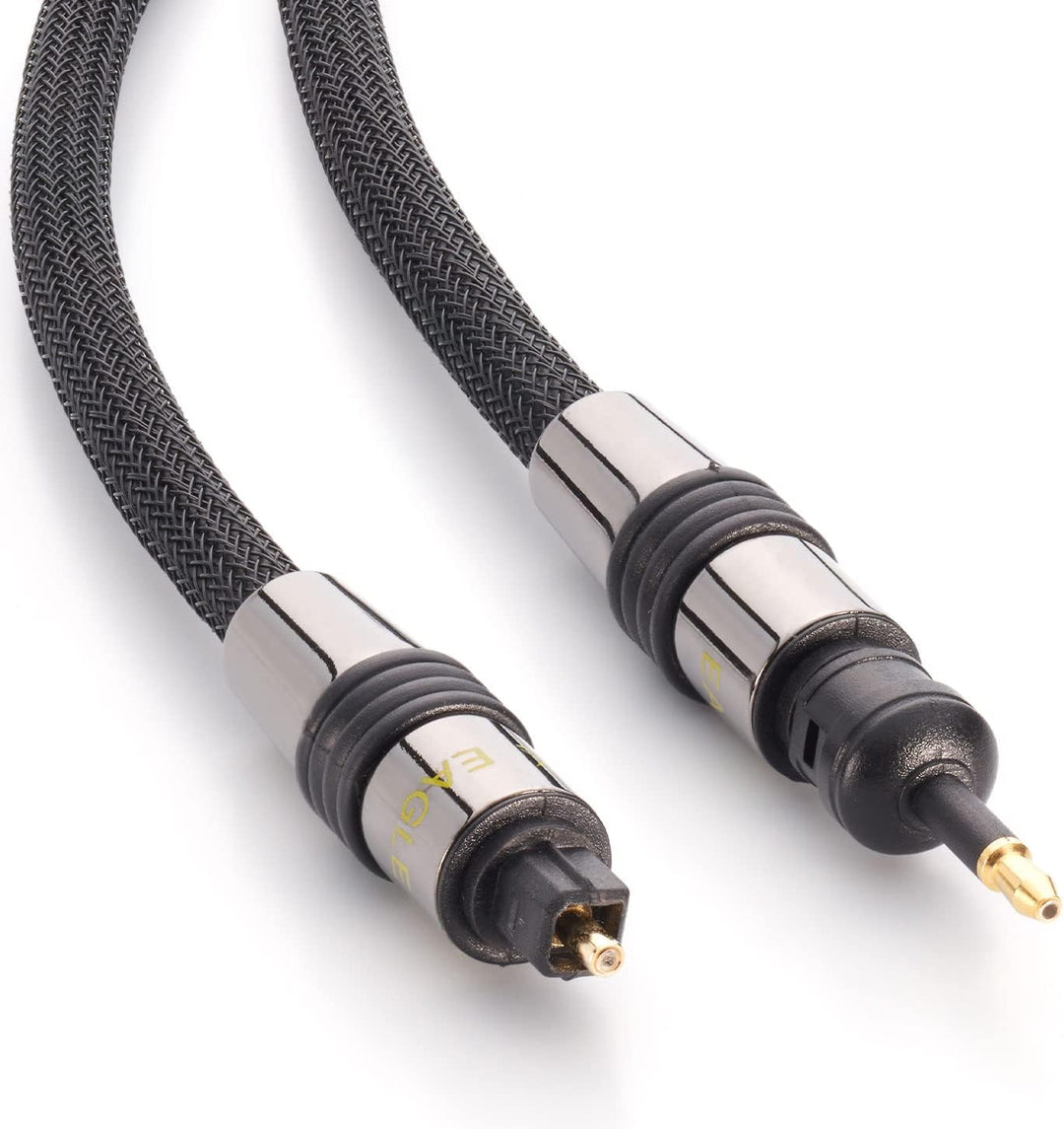 eagle cable by INAKUSTIK – 10021100 – Deluxe Optokabel | für digitale Audiosignale | 10,00m in Schwa