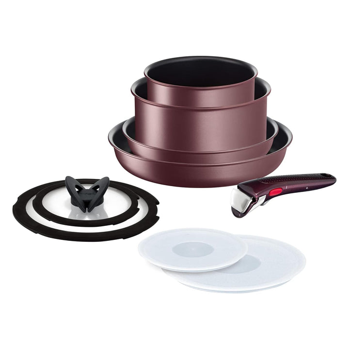 Ingenio IH Brown Unlimited Tefal L3859192 Kochgeschirr-Set, 9-teilig, für alle Herde + Induktion Bat