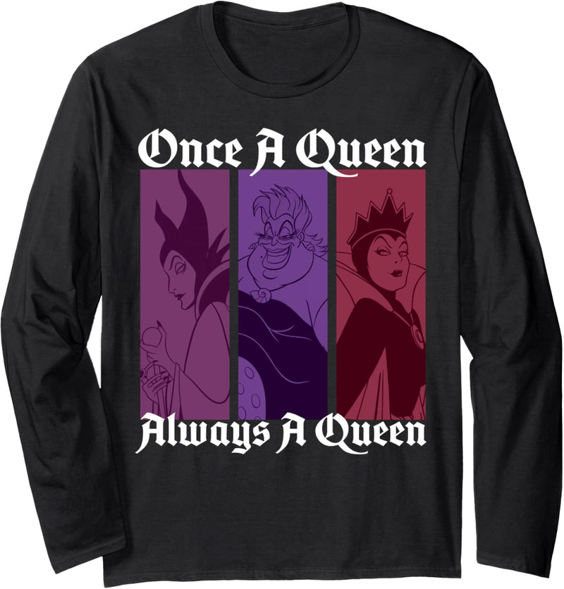 Disney Villains Once A Queen Always A Queen Langarmshirt