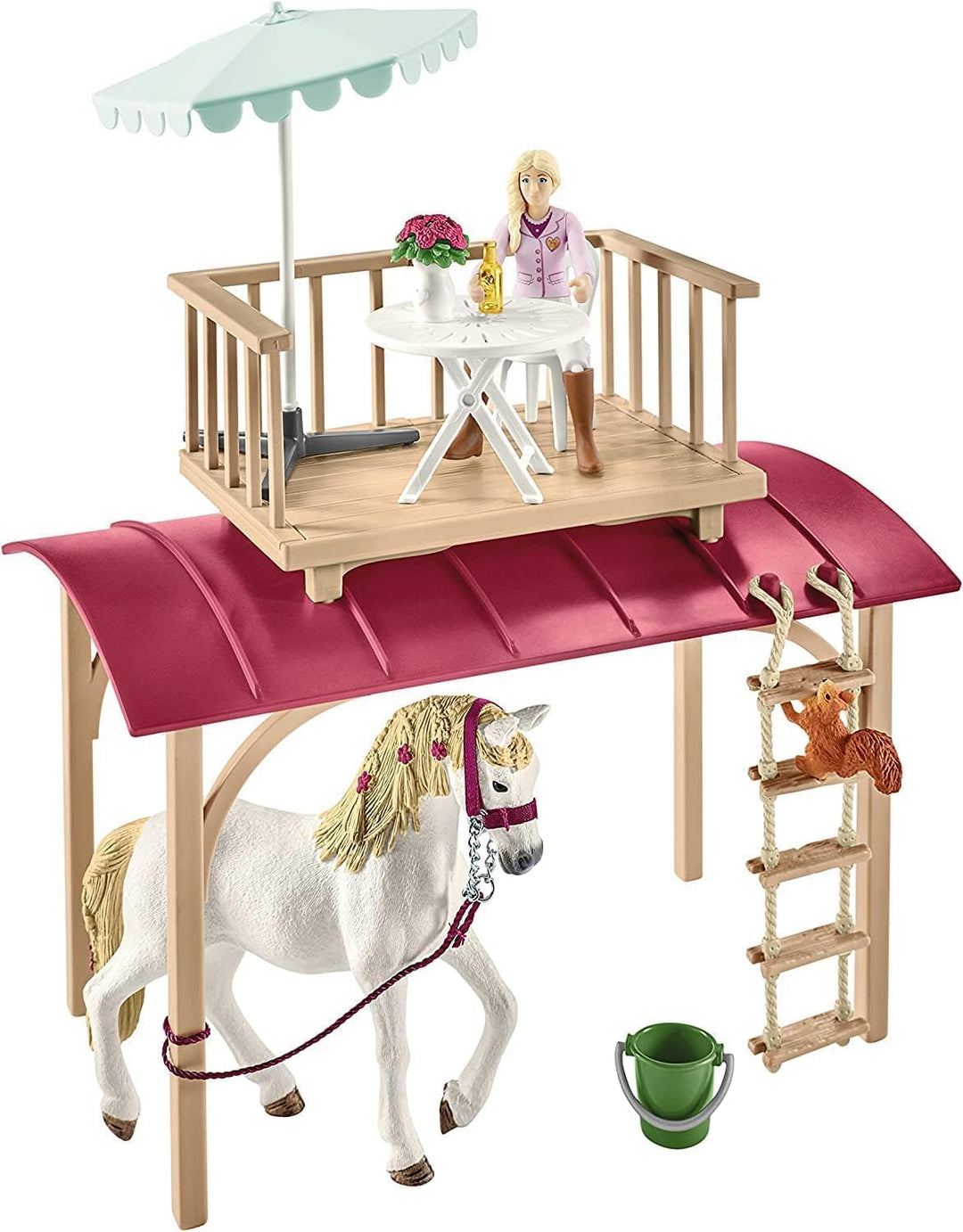 schleich 42593 Wohnwagen für geheime Club-Treffen, für Kinder ab 5-12 Jahren, HORSE CLUB - Spielset