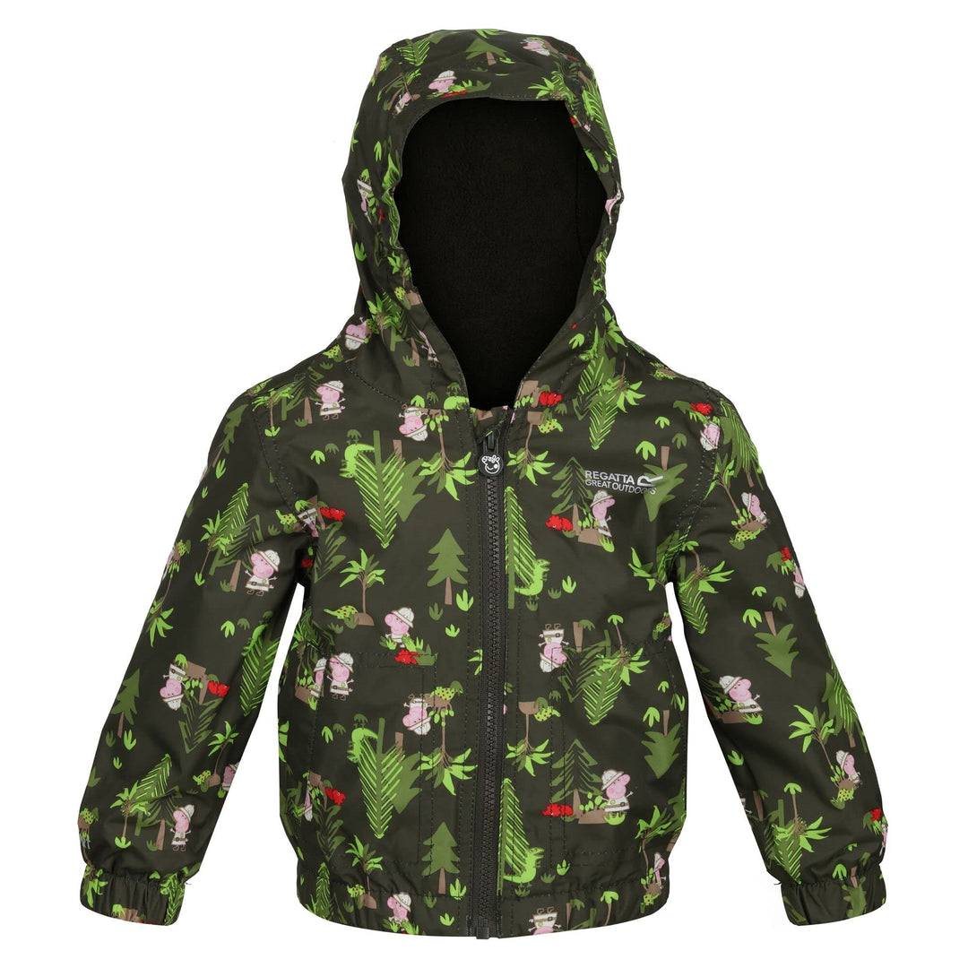 Regatta Unisex Kinder Peppa Muddy Puddle Jacket 12 Monate Dark Khaki, 12 Monate Dark Khaki