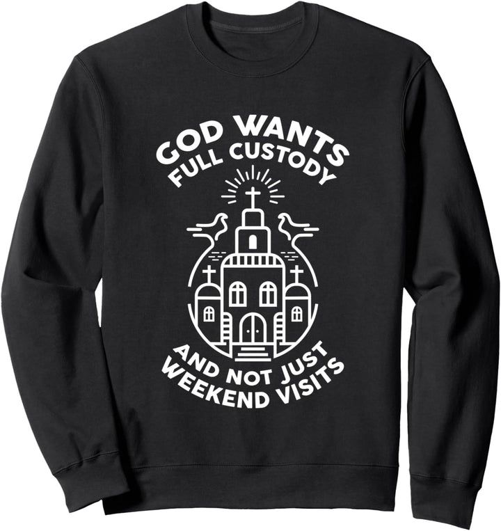 Religiöser Feiertag, christlicher Gott, Kongregation, volle Kustodie Sweatshirt