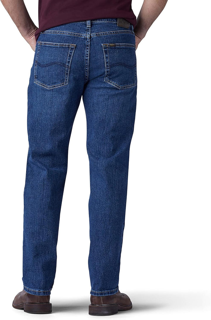 Lee Herren Regular Fit Straight Leg Jeanshose Hose mit Geradem Bein Jeans 34W / 29L Patriot, 34W / 2