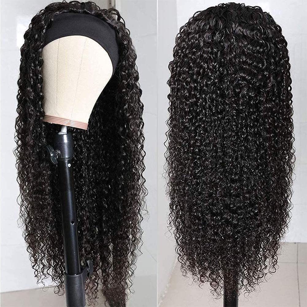 Stirnband Perücke Human Hair Deep Curly Stirnband Perücken Human Hair Leimlose für schwarze Frauen15