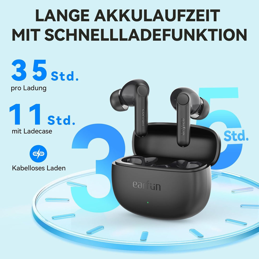 Bluetooth Kopfhörer, In Ear Kopfhörer Kabellos, 12mm Treiber, Bluetooth 5.4, Tiefer Bass, 35 Std. Ak