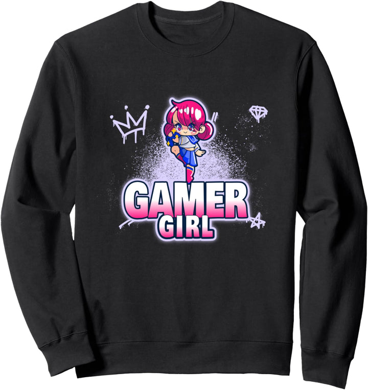 Gamer Girl Anime Manga Videospiele Gaming Sweatshirt