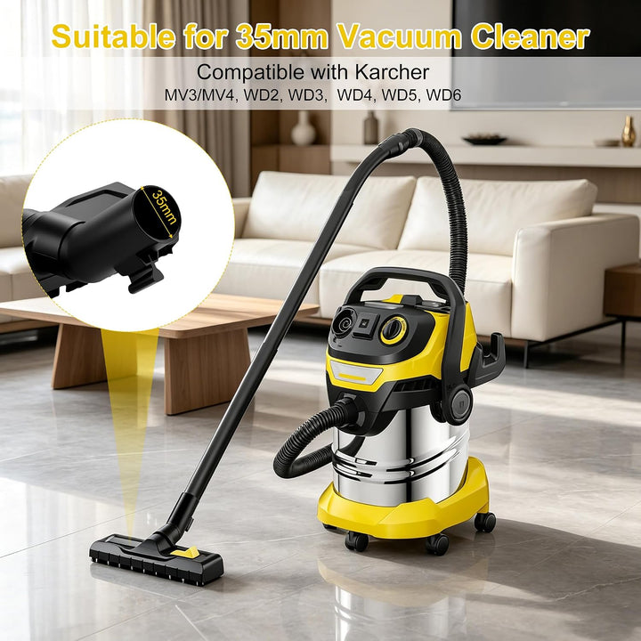 Bodendüse für Kärcher WD2 WD3 WD4 WD5 WD6 MV3 MV4, 35mm Staubsauger-Bodendüse Ersatzteil, Nass-Trock