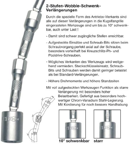 FAMEX 525-21 Profi Steckschlüsselsatz mit Gelenk- und Feinzahnknarre - Werkzeugkoffer mit Werkzeug S