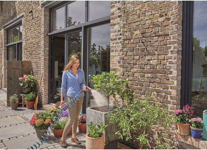 Gardena Spiralschlauch-Set-Aktion 10m: Spiralförmiger Gartenschlauch zum Giessen und Bewässern klein