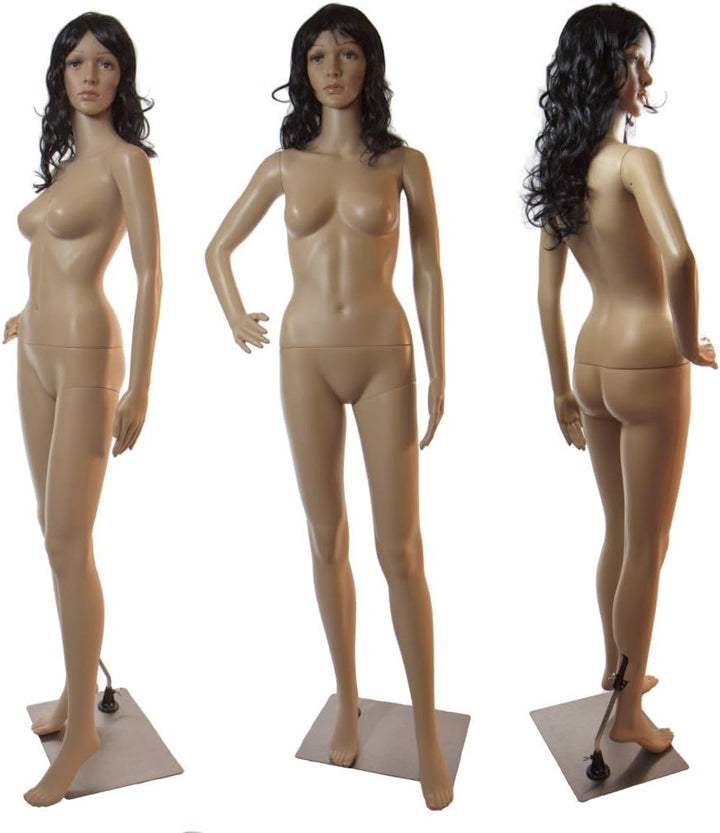 weibliche Schaufensterpuppe mit 2 Perücken gratis ,Metallplatte SF-1 Mannequin Female Frau SF-2, SF-