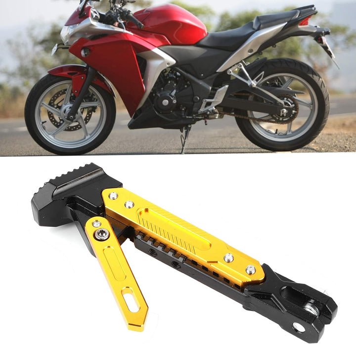 Motorrad Kickstand, Universal einstellbarer Motorrad Kickstand CNC Aluminium Legierung Seitenständer