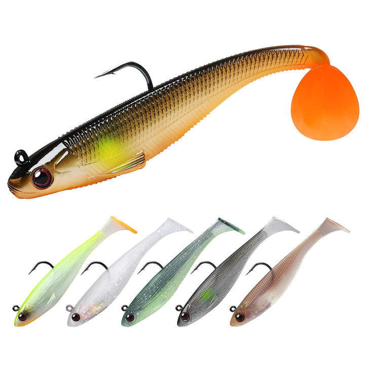 TRUSCEND Gummifische Angelköder für Forelle Zander & Barsch, Kunstköder Angelausrüstung Gummiköder A