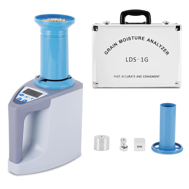 YJINGRUI LDS-1G Digitaler Getreide-Samen-Feuchtigkeitsmessgerät mit Mikrocomputer-Kontrolle, Feuchti