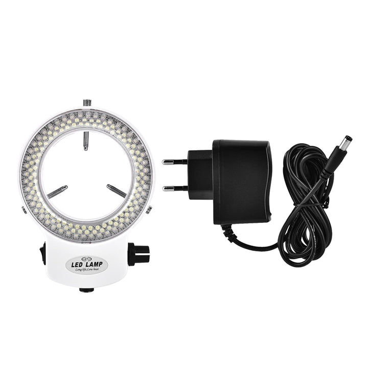 LED Mikroskop Ringleuchte, 144 LED-Perlen, Einstellbare Helligkeit, ss, für Stereomikroskop und Schm