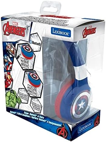 Lexibook - Avengers - 2 in 1 Bluetooth Foldable Headphones (HPBT010AV) The Avengers, The Avengers