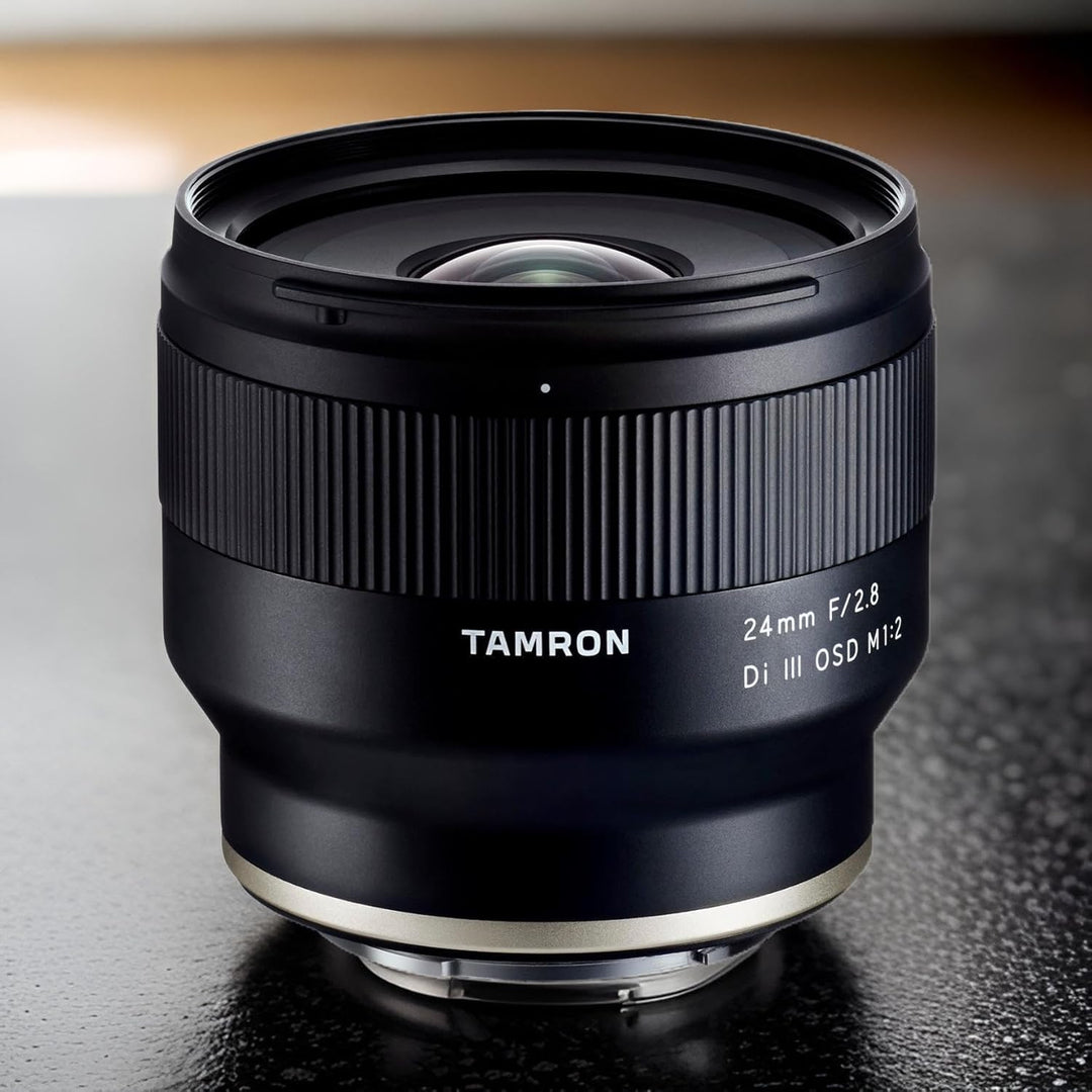 Tamron 24mm F/2.8 Di III OSD M1:2 Objektiv für Sony Full Frame/APS-C E-Mount spiegellose Kamera schw