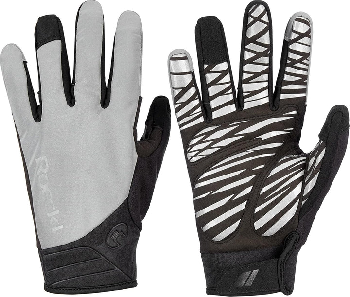 Roeckl Rotterdam Winter Fahrrad Handschuhe silberfarben/schwarz 2022 Silberfarben 9.5, Silberfarben