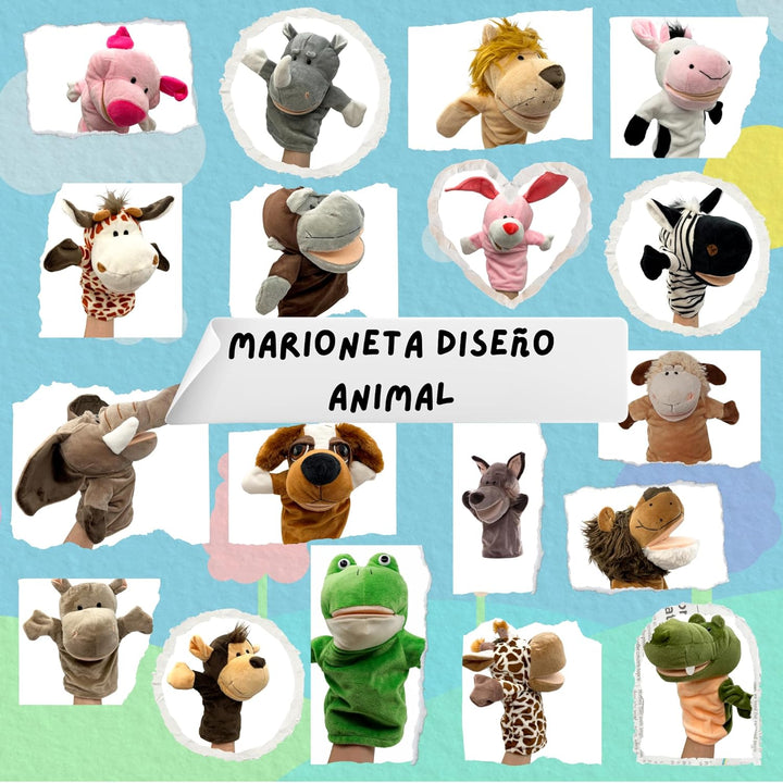 PLAYZOCO Handpuppe aus Kuh, Kuhhandpuppe, Finger Puppet, Tierpuppe, pädagogisches Spielzeug, Plüsch-