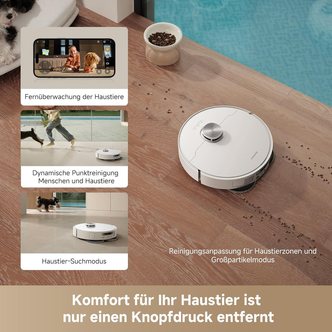 dreame L40 Ultra AE Saugroboter mit Wischfunktion, 19.000 Pa Saugkraft, viele Bürsten und EIN Flexib