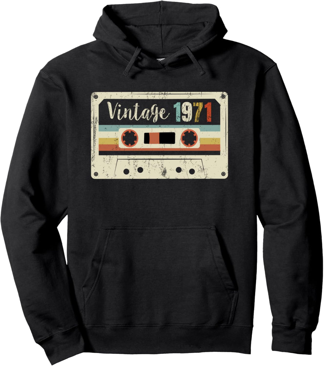 49. Geburtstag Geschenke Vintage 1971 Kassettenband 49 Jahre alt Pullover Hoodie