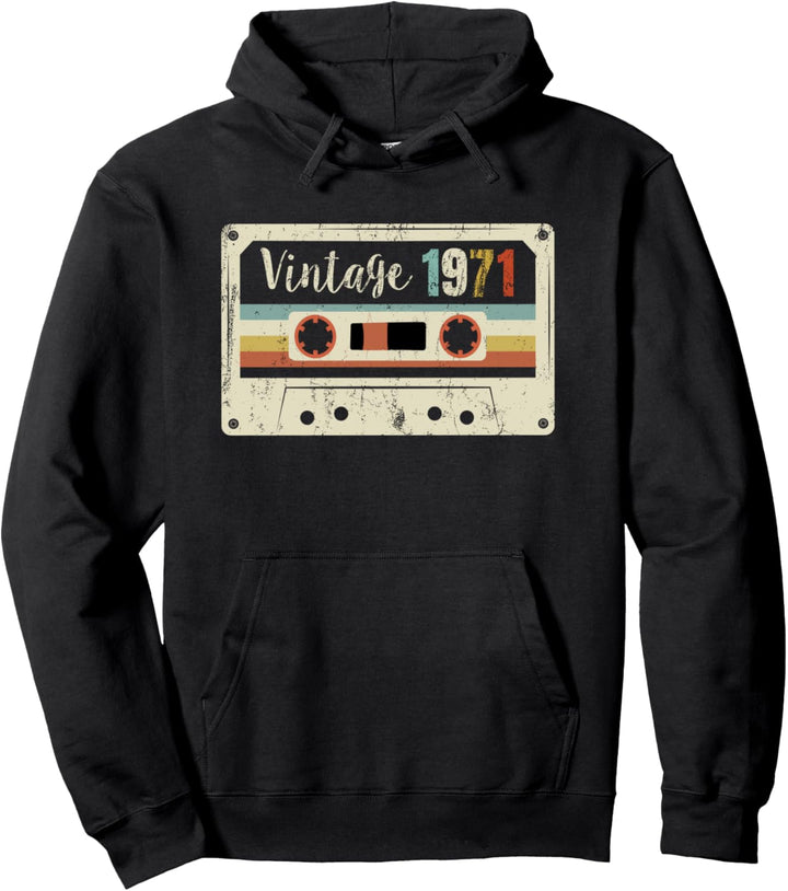 49. Geburtstag Geschenke Vintage 1971 Kassettenband 49 Jahre alt Pullover Hoodie