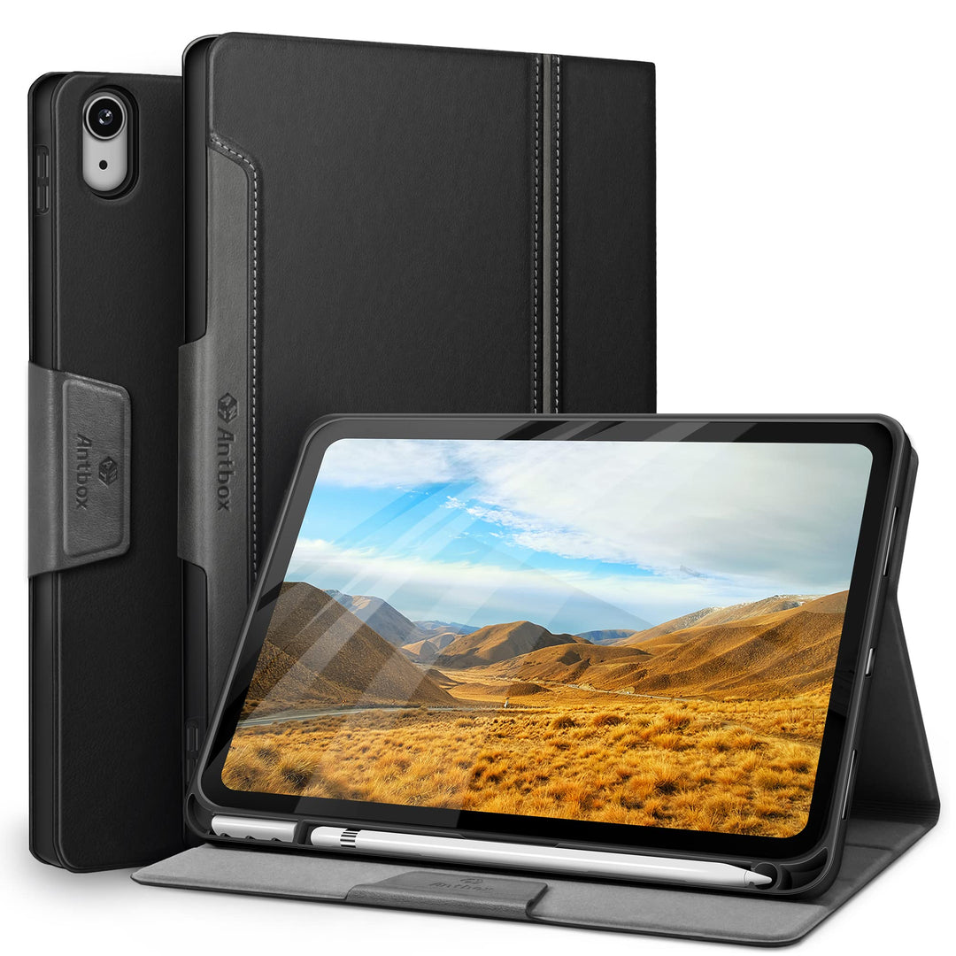 Antbox Hülle für iPad 10 Generation 2022 10,9 Zoll mit stifthalter Apple Pencil Halter Auto Schlaf/W