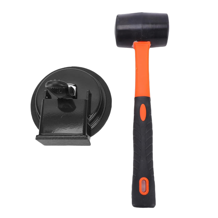 Fafeicy Werkzeug Zum Fixieren von Bodenlücken mit Saugnapf und Hammer, 70 Kg Zugkraft, 118 Mm Greife