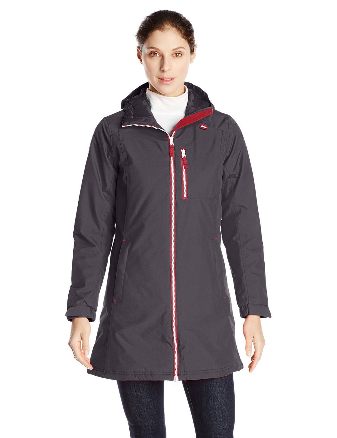 Helly Hansen Damen Belfast Langer Winterjacke XS Holzkohle, XS Holzkohle
