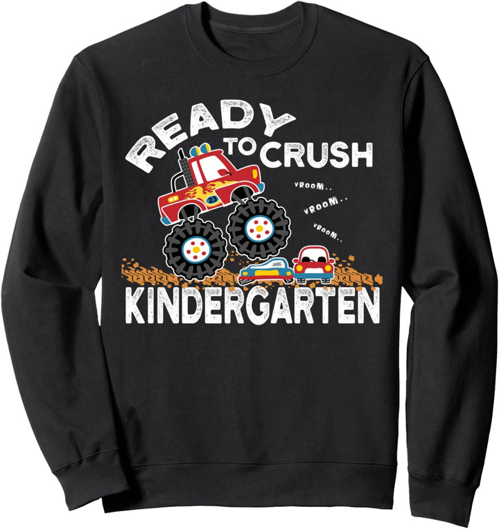 CRUSH Kindergarten Monster Truck Zurück zur Schule Student Boy Sweatshirt