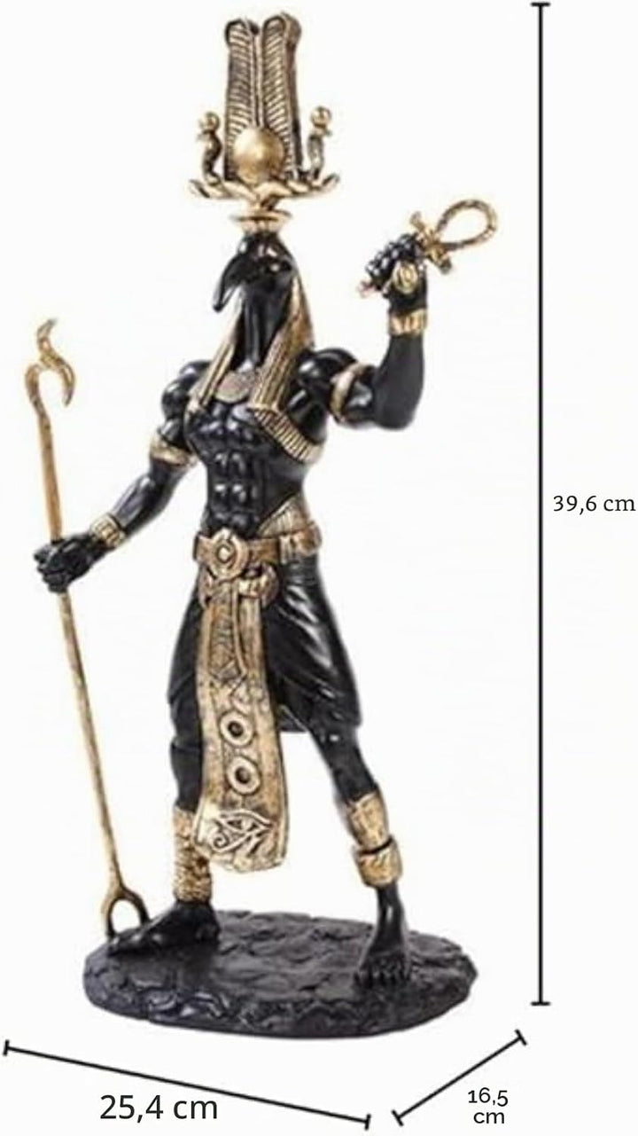 Pacific Giftware Thot Figur als Krieger ägyptischer Gott - Ägypten Deko Statue Götter