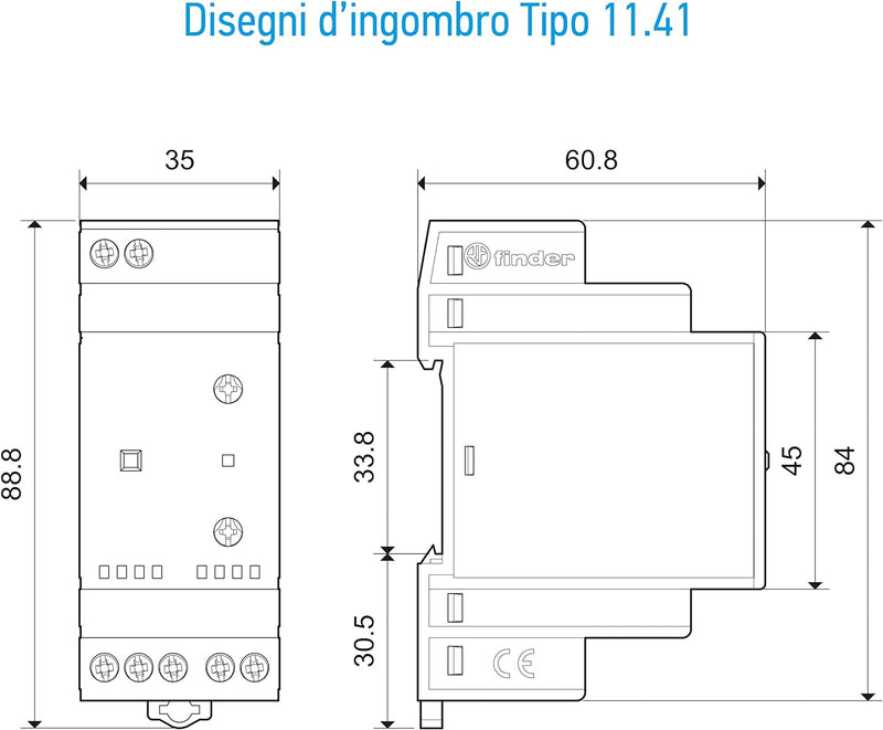 Finder 114182300000PAS Dämmerungsschalter, mit Wechsler, 16 A, 230 VAC