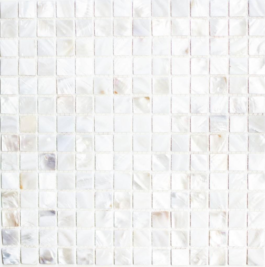 Mosaik Fliese Muschel perlmutt für WAND BAD DUSCHE KÜCHE FLIESENSPIEGEL THEKENVERKLEIDUNG BADEWANNEN