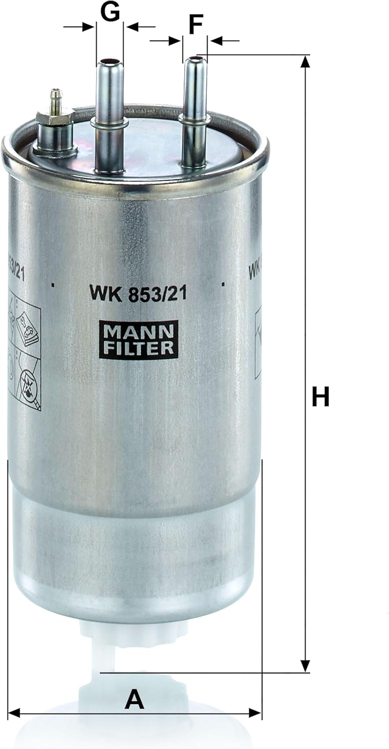MANN-FILTER WK 853/21 Kraftstofffilter – Für PKW