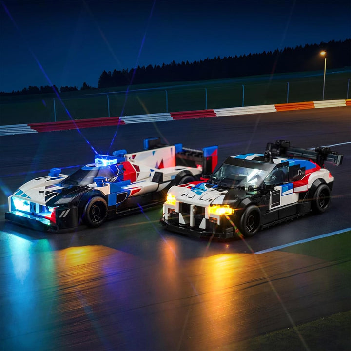 Led Licht Set für Lego Speed Champions BMW M4 GT3 &amp; BMW M Hybrid V8 Rennwagen Auto-Spielzeug (Kein L