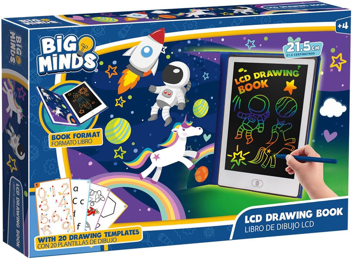 Big Minds - Maltafel Zaubertafel Buchformat | LCD Schreibtafel Kinder | Drawing Tablet Ideal Für Kin